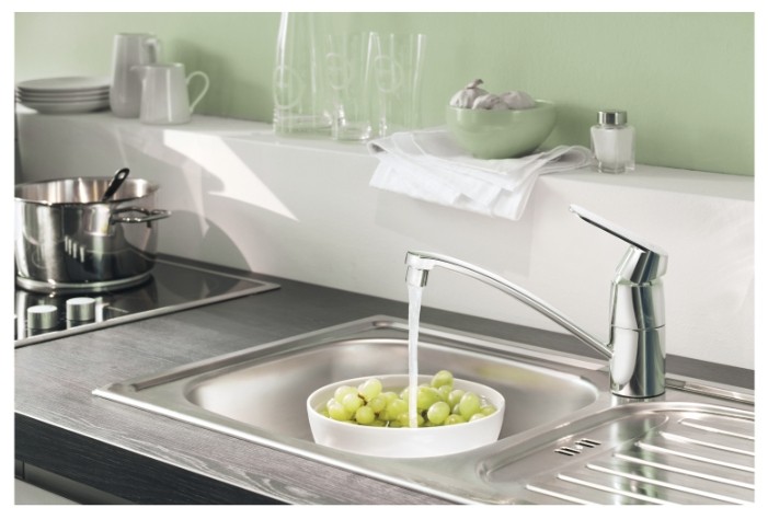 Однорычажный смеситель Grohe (Грое) Eurosmart Cosmopolitan для кухни, с ...