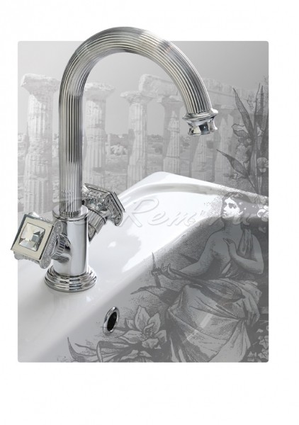 Смеситель двухрукояточный центральный набортный излив с аэратором ...