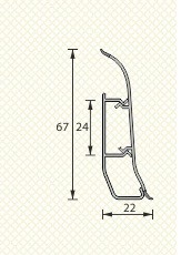 Плинтус Идеал (Ideal) Элит Сосна золотистая арт. ELIT272 Плинтус Идеал (Ideal) Элит Сосна золотистая арт. ELIT272