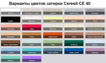 Затирка Ceresit (Церезит) СЕ 40 Aquastatic Графит №16 арт. CE40C16