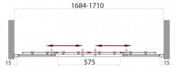 ������� ����� � ���� BelBagno (���������)  UNO-BF-2 ���. UNO-BF-2-170-P-Cr