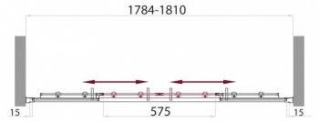 ������� ����� � ���� BelBagno (���������)  UNO-BF-2 ���. UNO-BF-2-170-P-Cr