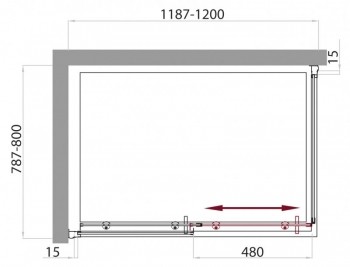 ������� ������ BelBagno (���������)  UNO-AH-1 ���. UNO-AH-1-110/80-C-Cr