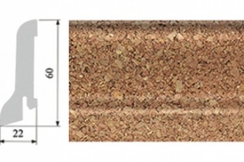 Плинтус шпонированный Corkstyle (Коркстайл) Naural Cork 60x22 Cork Natur арт. PC01 Плинтус шпонированный Corkstyle (Коркстайл) Naural Cork 60x22 Cork Natur арт. PC01