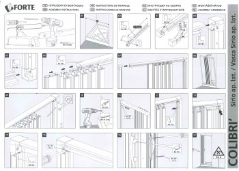 ������ �� ����� Forte Colibri Vasca Delta � ����������� ��������� ����������� (70-50x170-140x70-50 ��) ���. BP230