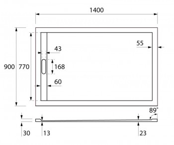 ������ �� �������������� ������� Cezares (�������)  TRAY-AS-AH ���. TRAY-AS-AH-120/90-30-NERO