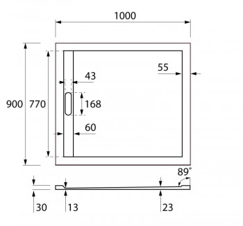 ������ �� �������������� ������� Cezares (�������)  TRAY-AS-AH ���. TRAY-AS-AH-120/90-30-NERO