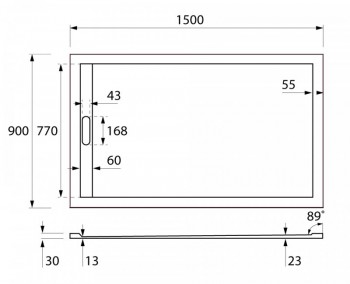 ������ �� �������������� ������� Cezares (�������)  TRAY-AS-AH ���. TRAY-AS-AH-120/90-30-NERO