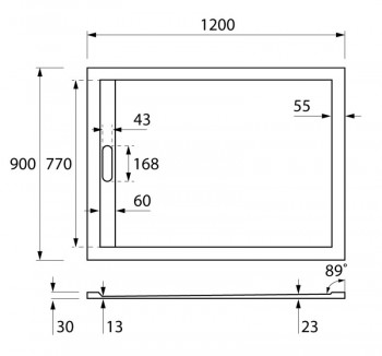 ������ �� �������������� ������� Cezares (�������)  TRAY-AS-AH ���. TRAY-AS-AH-120/90-30-NERO