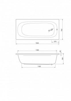����� Cezares (�������)  PIAVE ��������� 1700x700x420 ���. PIAVE-170-70-42-W37