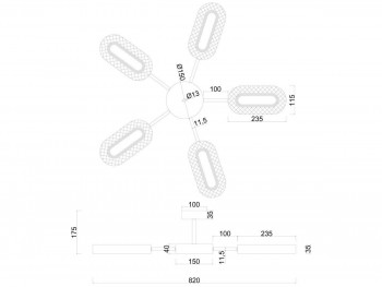 Потолочная светодиодная люстра Arte Lamp (Арте Ламп) Ovale арт. A2489PL-5GO Потолочная светодиодная люстра Arte Lamp (Арте Ламп) Ovale арт. A2489PL-5GO