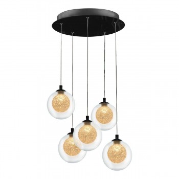 Подвесная светодиодная люстра iLedex Oblivion арт. C4457-5R CR Подвесная светодиодная люстра iLedex Oblivion арт. C4457-5R CR