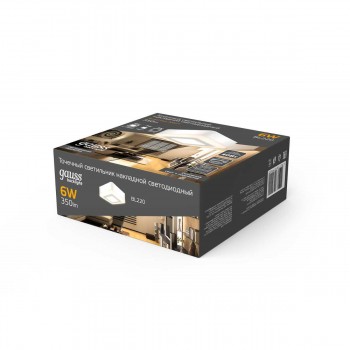 Потолочный светодиодный светильник Gauss (Гаусс) Backlight арт. BL220 Потолочный светодиодный светильник Gauss (Гаусс) Backlight арт. BL220