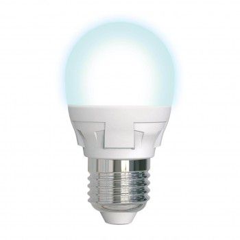 ����� ������������ ����������� Uniel (�����)  E27 7w 4000k �������  ul-00004301 ���. LED-G45 7W/4000K/E27/FR/DIM PLP01WH