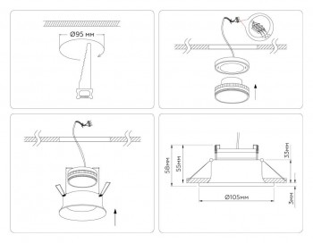 ���������� ������������ Ambrella light TECHNO SPOT ���. TN51810